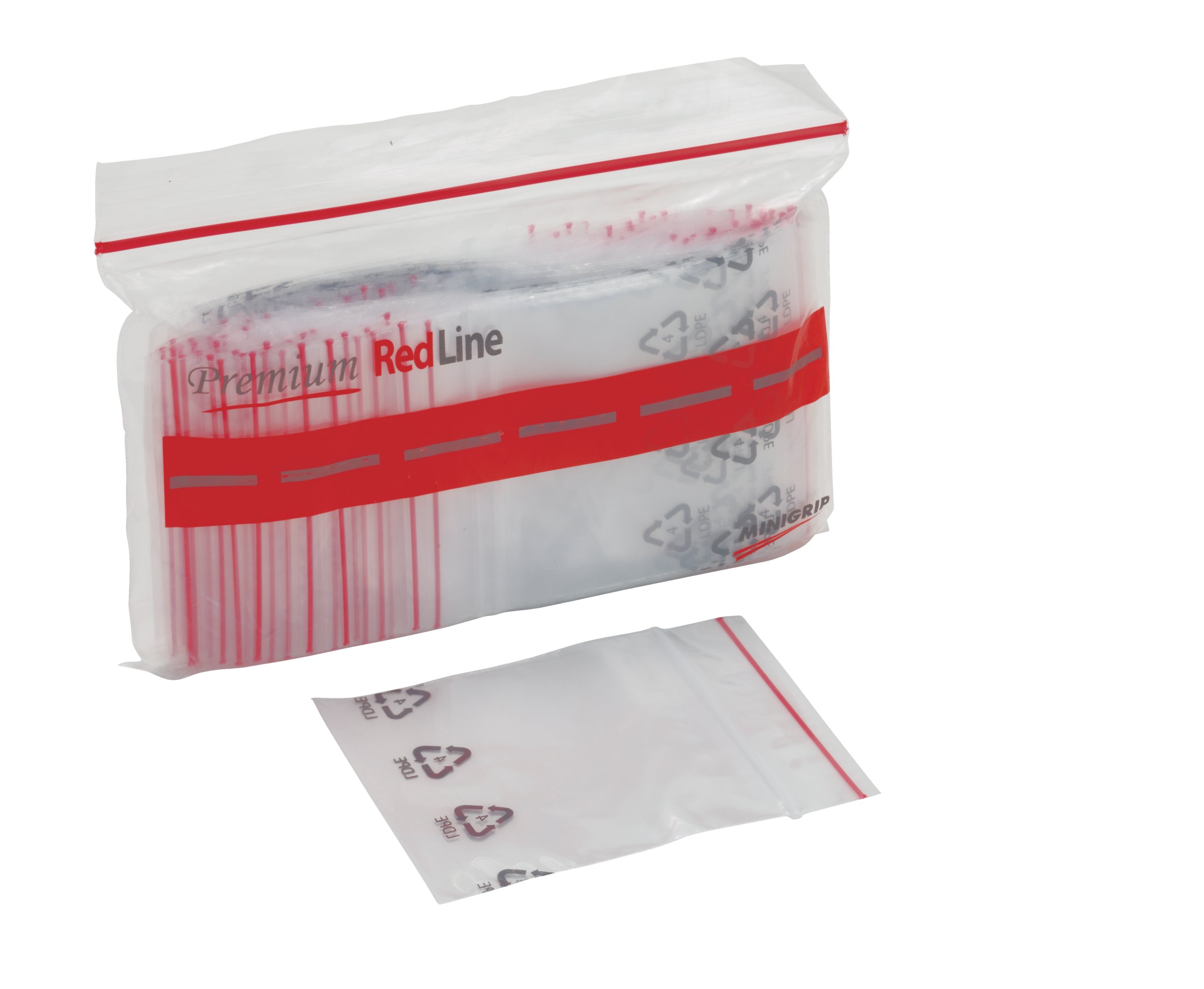 Minigrip® Red Line™ 2 Mil Recyclable Bags