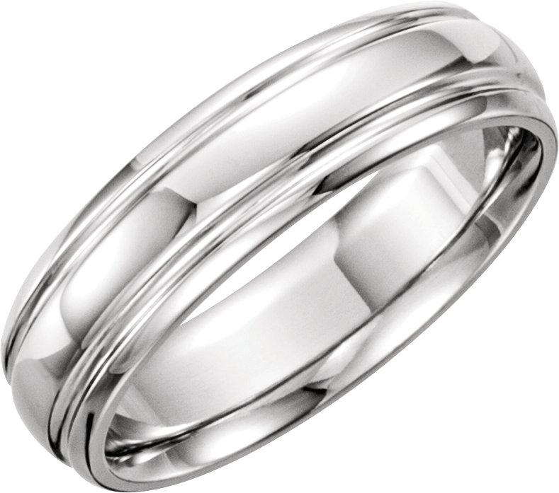 Platinum 6mm Comfort Fit Wedding Band Ref 658531