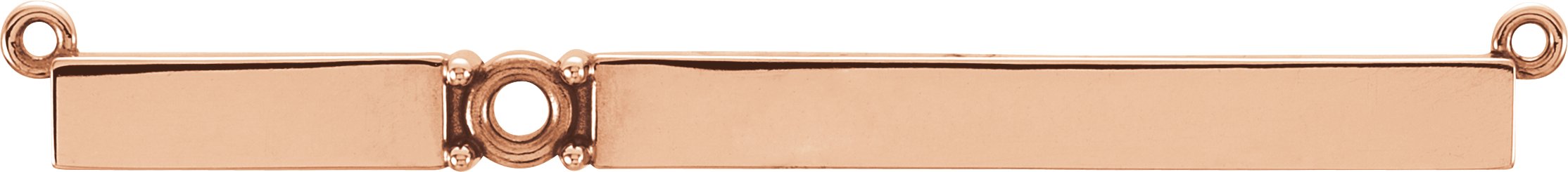 Engravable Accented Bar Necklace or Center