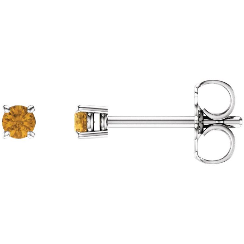 Round 4-Prong Lightweight Stud Earrings