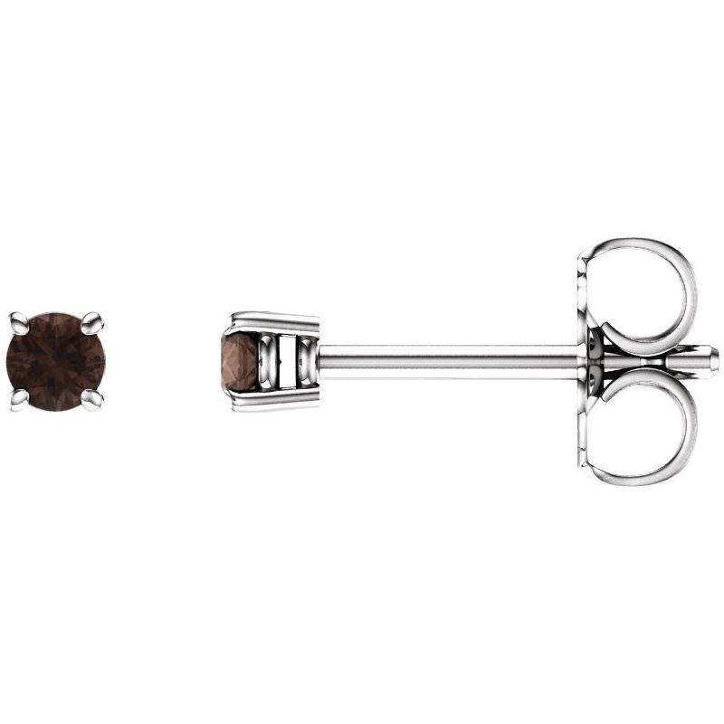 Round 4-Prong Lightweight Stud Earrings