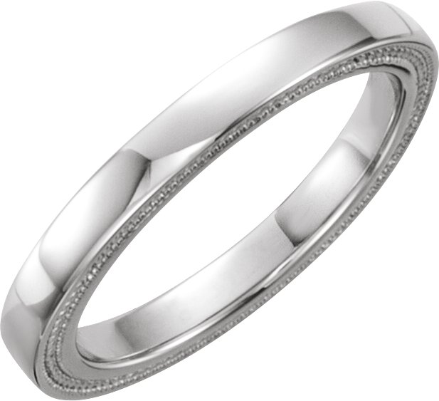 14K White Matching Band Size 6  