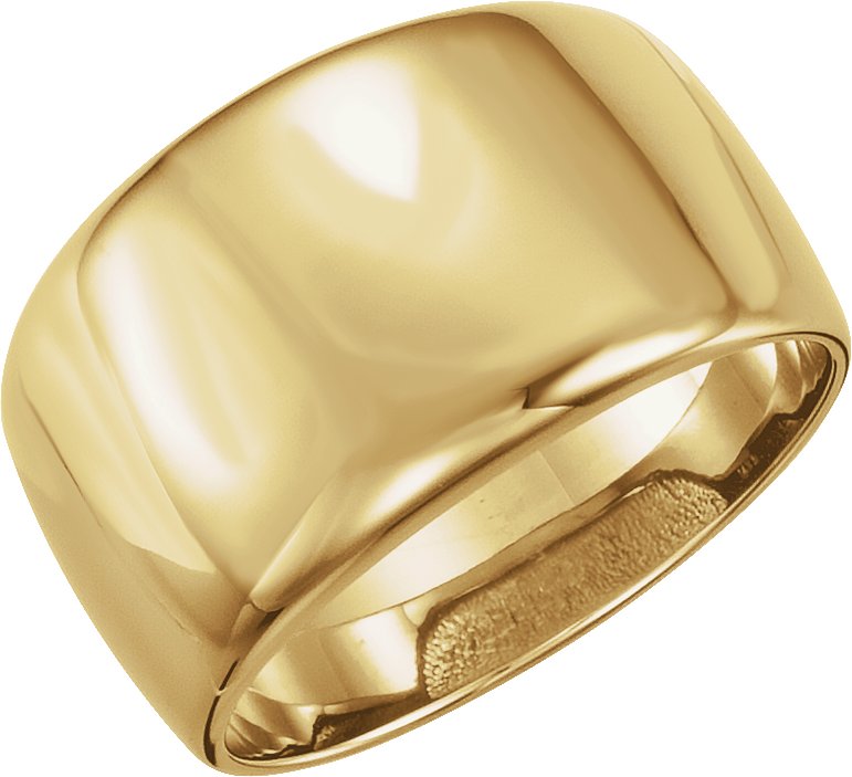 14K Yellow Dome Ring