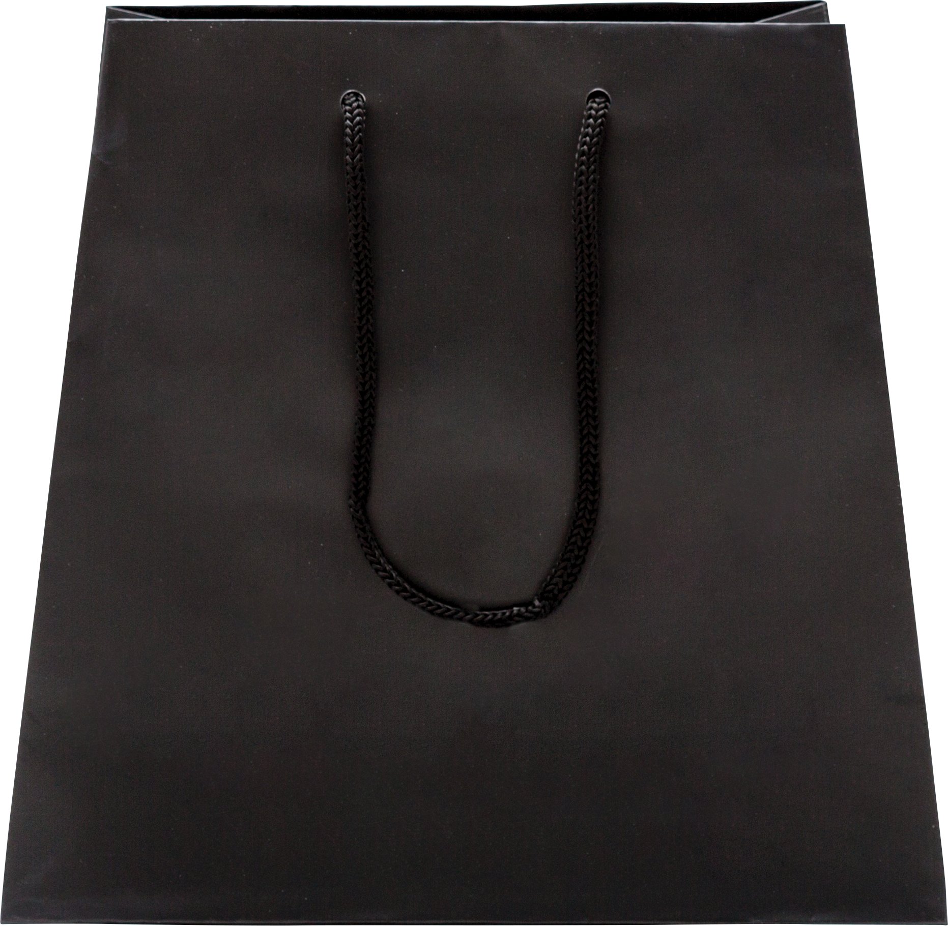 Black Gloss Paper Gift Bags With Rope Handles - Large - Pack of 100 - Euro Tote - Multifunctional Jewelry Gift Bags - Fine Jewelry Gift Packaging
