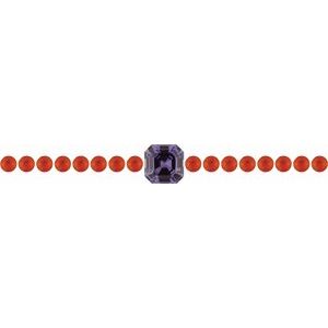 Royal Asscher Cut Purple Sapphire & Mexican Fire Opal Layout