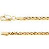 14K Yellow Gold 3 mm Hollow Wheat 24 inch Chain