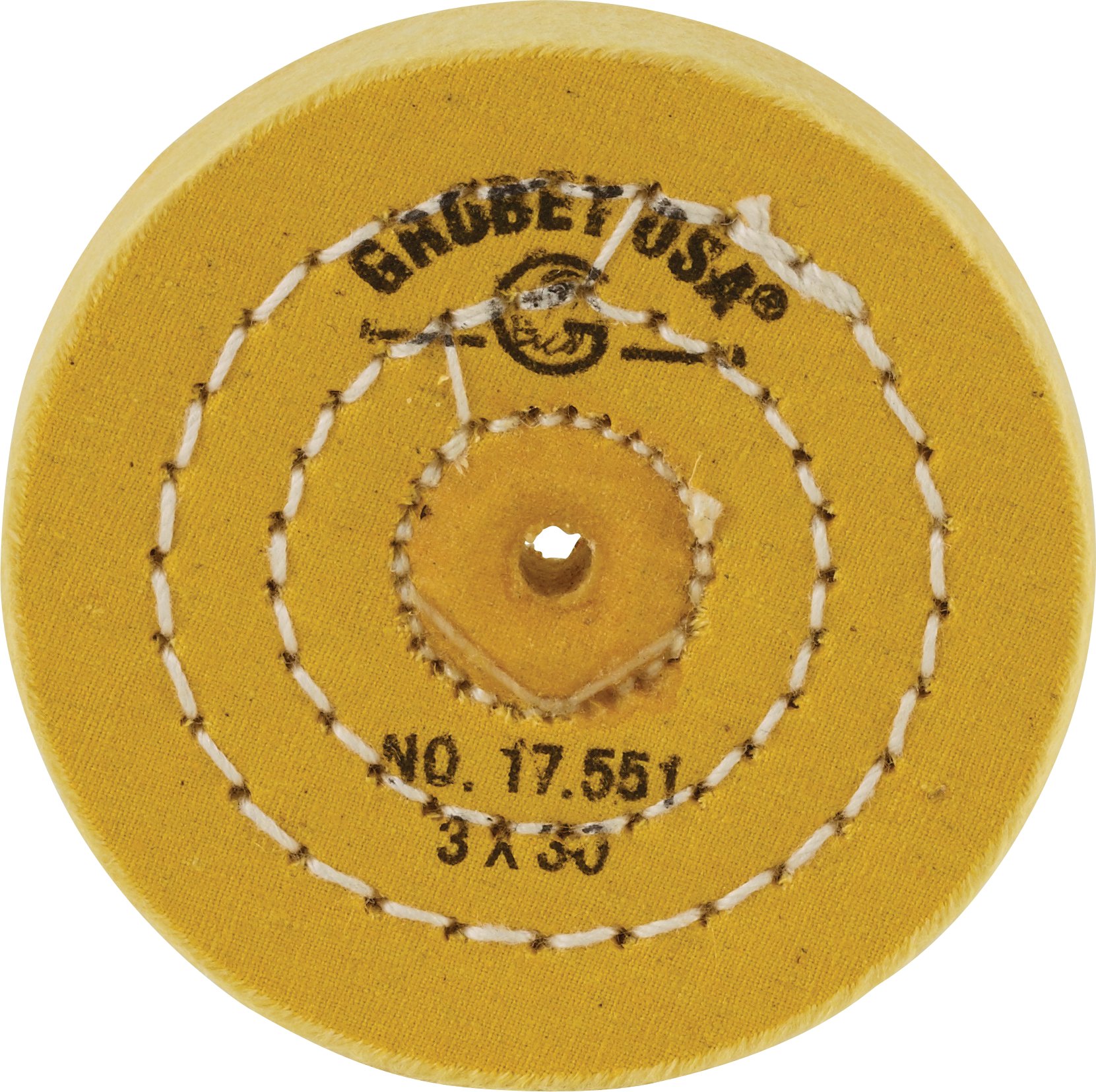 Grobet USA<sup>®</sup> Chemkote 35/8" Yellow Treated Muslin Buff 