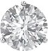 14K White 8 mm Round Forever One™ Lab-Grown Colorless Moissanite Earrings
