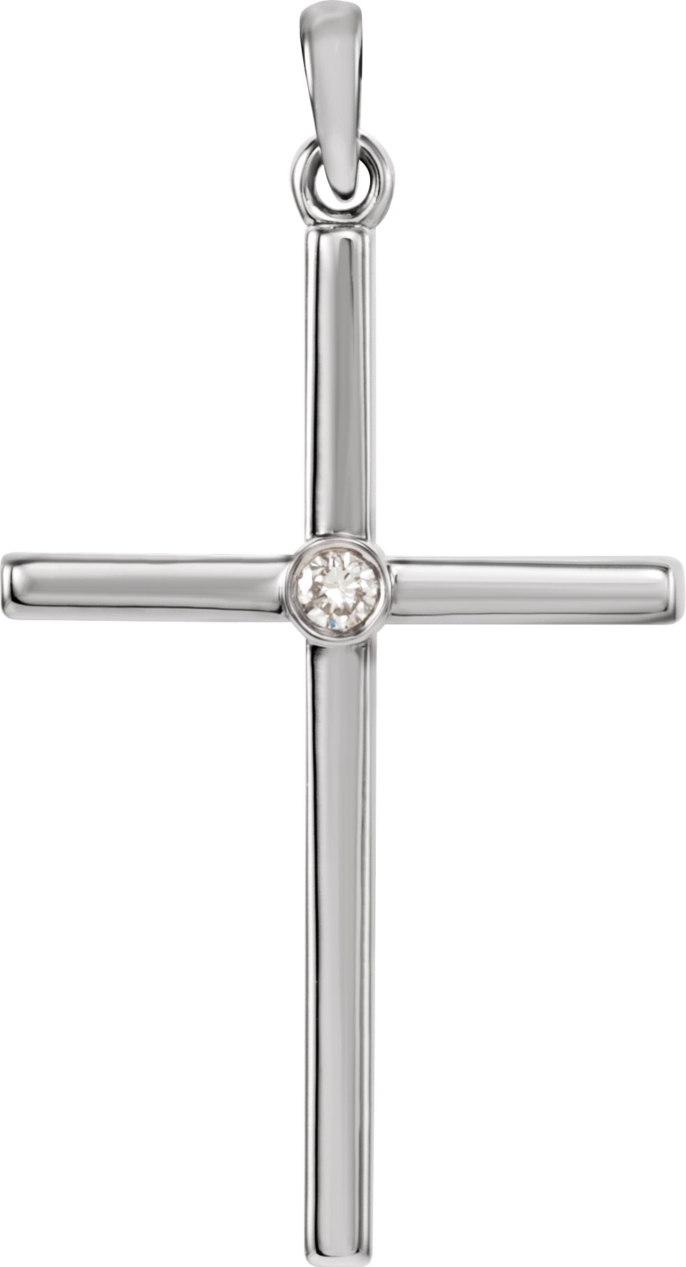 Diamond or Gemstone Cross Pendant or Mounting