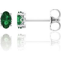 Oval Scroll Settings® Gemstone Earrings