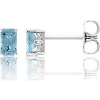Emerald/Octagon Scroll Settings® Gemstone Earrings