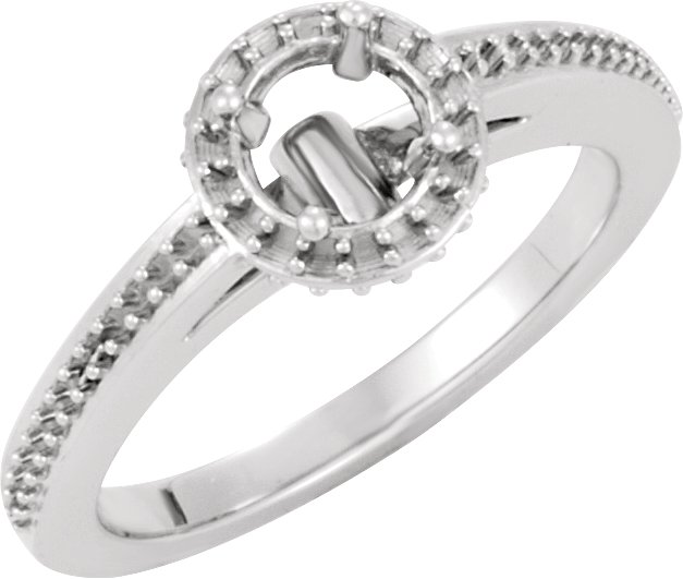 Hidden Halo-Style Engagement Ring