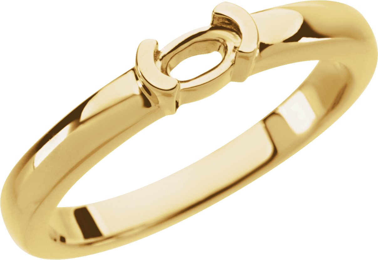 Half-Bezel Family Stackable Ring