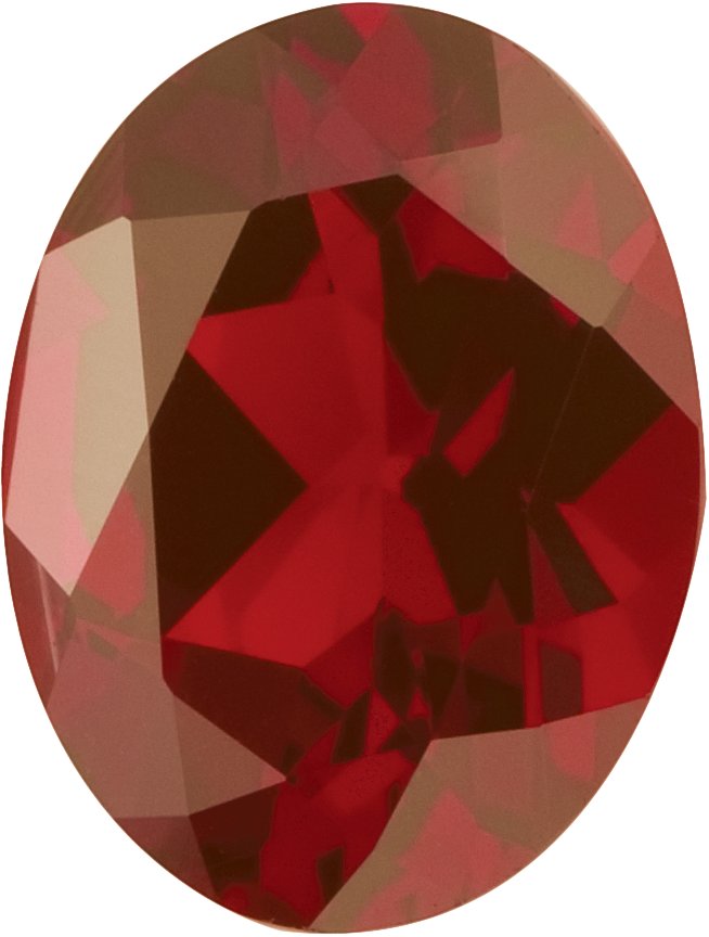 7x5 mm Oval Faceted AA Natural Mozambique Garnet | Stuller
