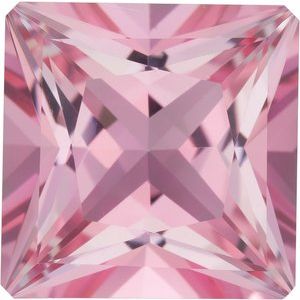 Square Natural Baby Pink Topaz