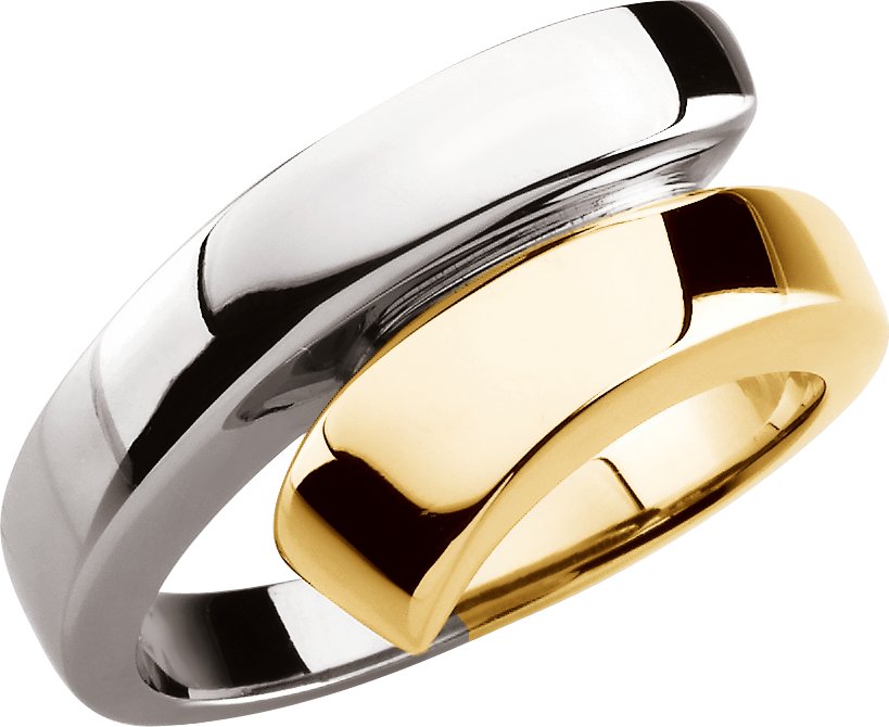 14KTT 11mm Metal Fashion Ring Ref 844742