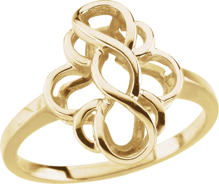 14K Yellow Freeform Ring