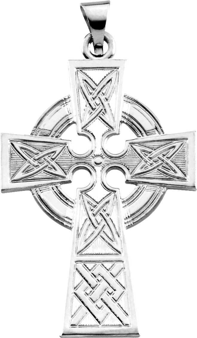 Celtic-Inspired Cross Necklace or Pendant