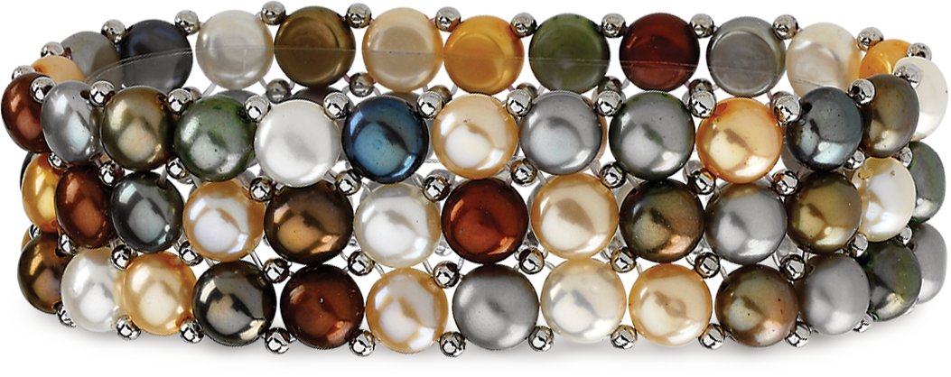 Gemstone Fashion | Pearl Stretch Bracelet