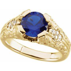 Vintage Style Ring Mounting for Gemstone