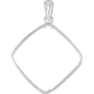 Cushion 4-Prong Pendant