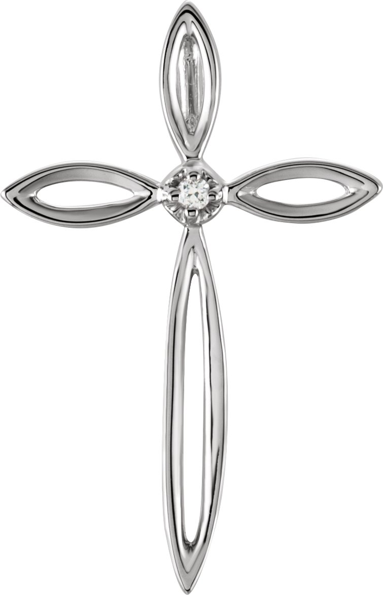 Diamond Cross Pendant 23 x 14.5mm Ref 721714