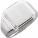 Sterling Silver Posh Mommy® Men-s Square Signet Ring