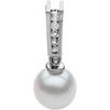 Cultured Pearl and Diamond Pendant 7.5mm Pearl .07 CTW Ref 374868