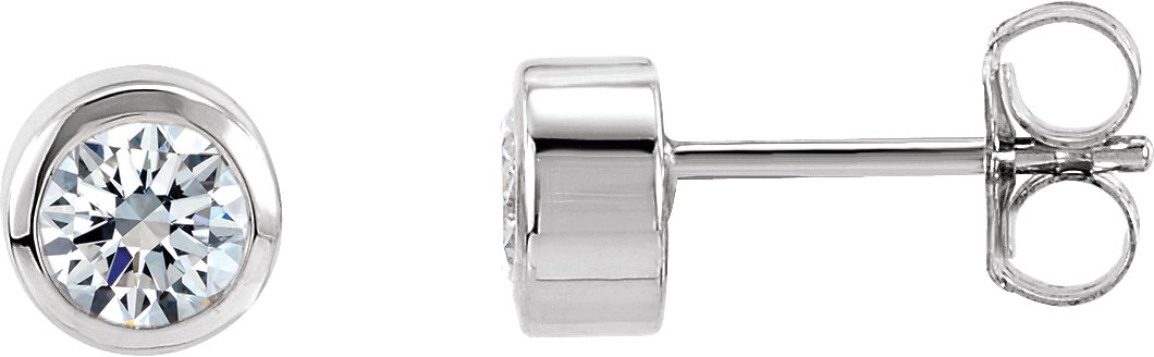 14K White .50 CTW Diamond Earrings Ref 1913909