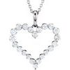 Diamond Heart Necklace 1 CTW Ref 656888