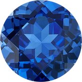 Round Lab-Grown Blue Sapphire