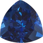 Trillion Lab-Grown Blue Sapphire