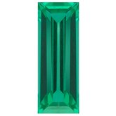 Straight Baguette Lab-Grown Emerald