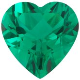 Heart Lab-Grown Emerald