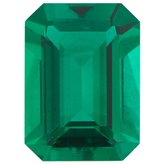 Emerald/Octagon Lab-Grown Emerald