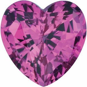Heart Lab-Grown Pink Sapphire