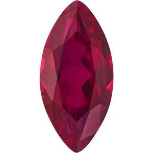 10x5 mm Marquise Faceted Lab-Grown Ruby | Stuller