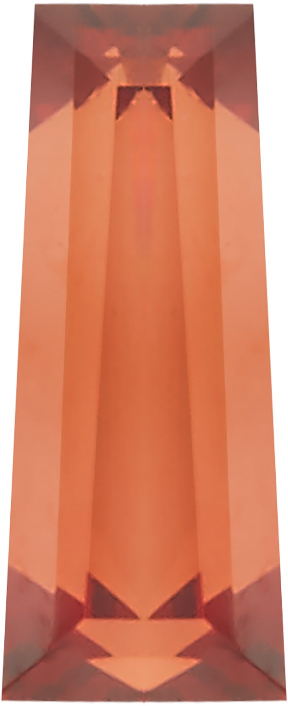 RARE !! SAPHIR ORANGE ROSE DU MOZAMBIQUE : 1,63 CARAT