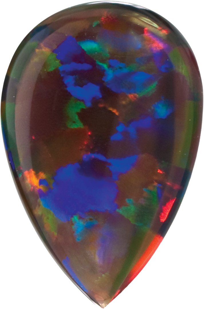 Pear Natural Black Opal (Notable Gems)