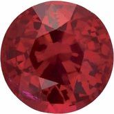 Round Genuine Ruby