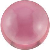 Round Genuine Cabochon Pink Tourmaline