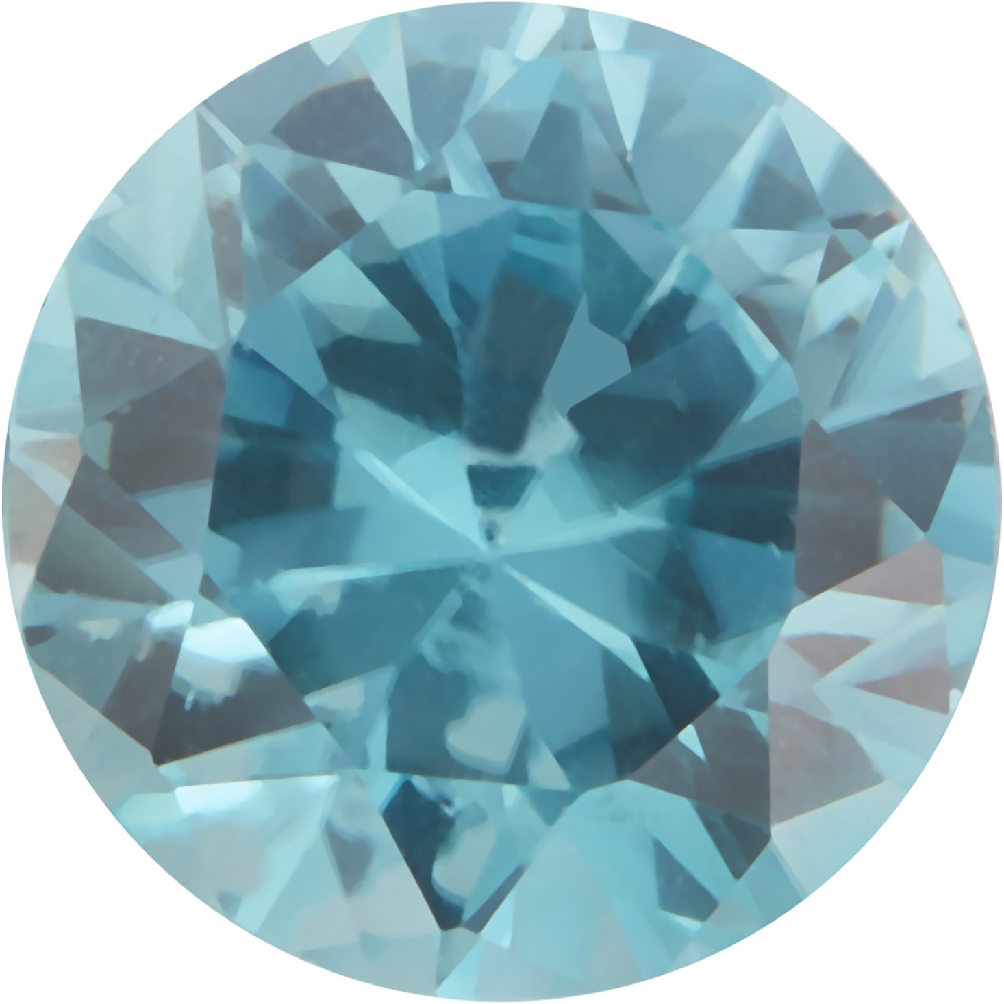 5 mm Round Faceted AA Natural Blue Zircon | Stuller