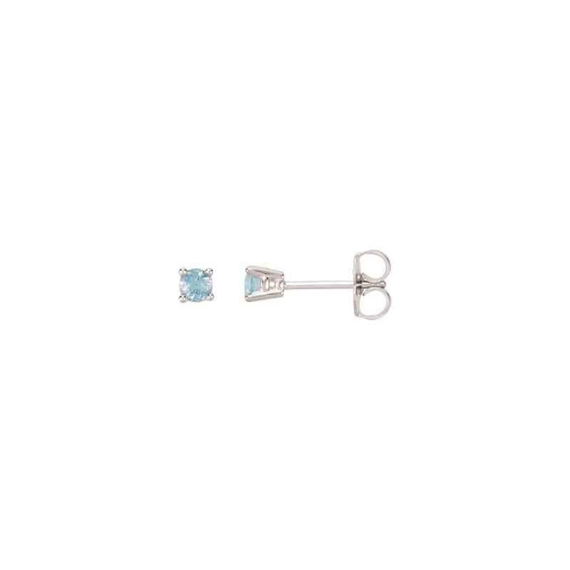 Round 4-Prong Stud Earrings