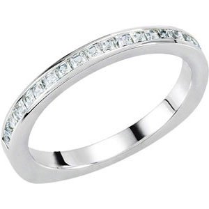 14K White .50 CTW Diamond Straight Band Ref 2969545