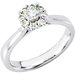 14K White 1/3 CTW Natural Diamond Engagement Ring