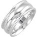 Continuum Sterling Silver 8 mm Grooved Band Size 12.5