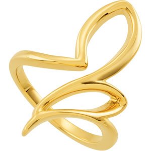 14K Yellow Freeform Ring