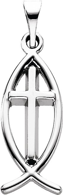 Fish Pendant with Cross Ref 736408