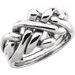 Sterling Silver 12.5 mm Puzzle Ring