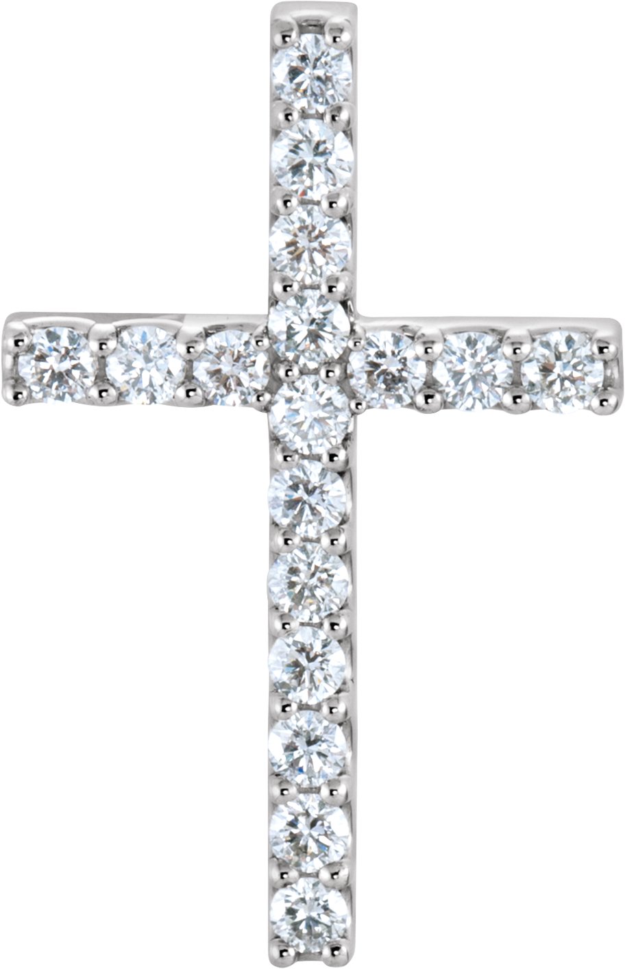 Petite Diamond Cross Pendant or Mounting